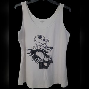 Made To Order Jack Skellington and Zero tank top Or Tshirt
